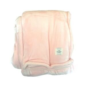 Kate Spade Oversized Full/Queen Fleece Blanket Light pink